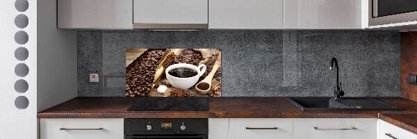 Achterwand keuken Een kopje koffie