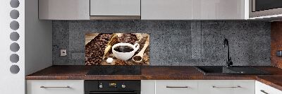 Achterwand keuken Een kopje koffie