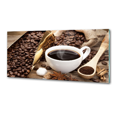 Achterwand keuken Een kopje koffie