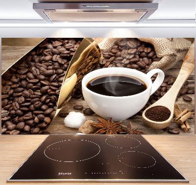Achterwand keuken Een kopje koffie