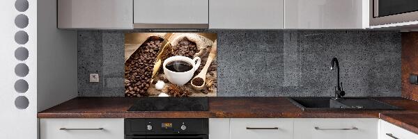Achterwand keuken Een kopje koffie
