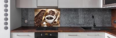 Achterwand keuken Een kopje koffie