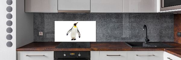 Glazen achterwand keuken Pinguïn