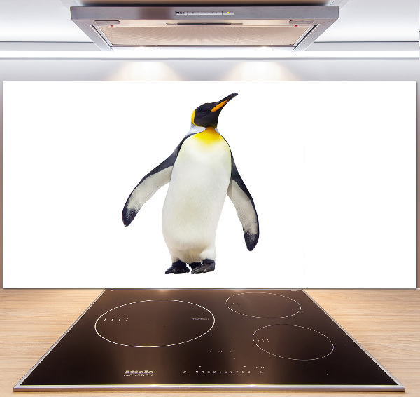 Glazen achterwand keuken Pinguïn
