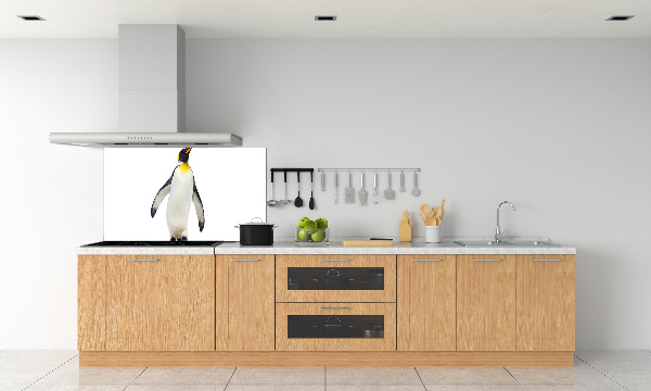 Glazen achterwand keuken Pinguïn