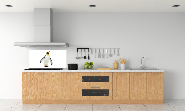 Glazen achterwand keuken Pinguïn