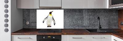 Glazen achterwand keuken Pinguïn