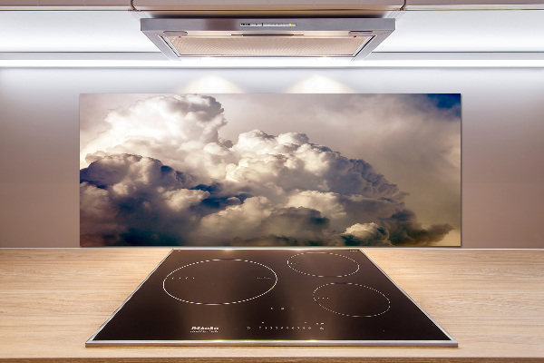 Glazen achterwand keuken Wolken aan de hemel