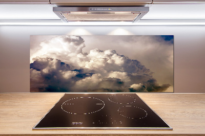 Glazen achterwand keuken Wolken aan de hemel