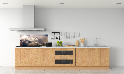 Glazen achterwand keuken Wolken aan de hemel