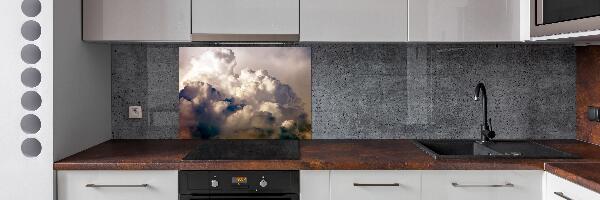 Glazen achterwand keuken Wolken aan de hemel