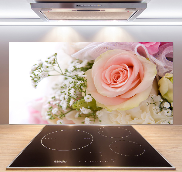 Achterwand keuken Een boeket bloemen
