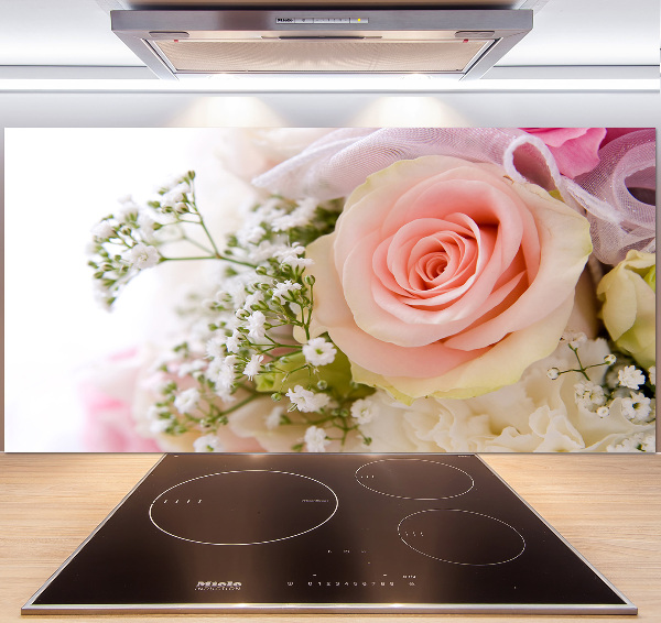 Achterwand keuken Een boeket bloemen