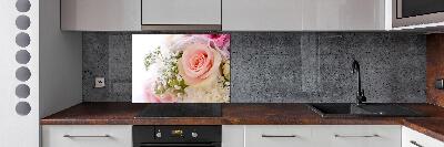 Achterwand keuken Een boeket bloemen
