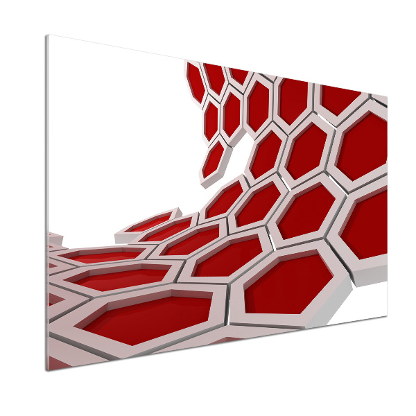 Spatscherm keuken 3D-abstractie