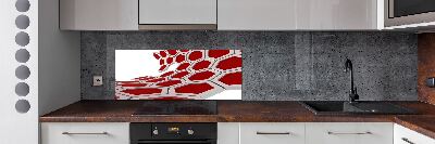 Spatscherm keuken 3D-abstractie