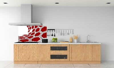 Spatscherm keuken 3D-abstractie