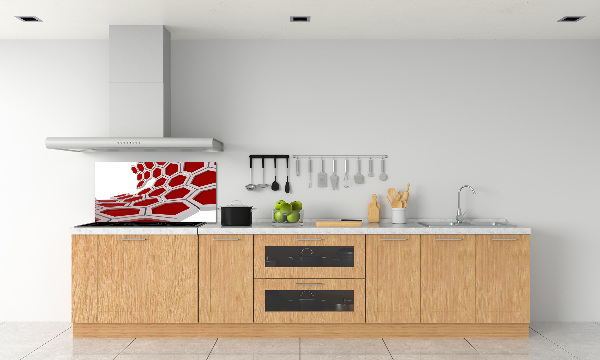 Spatscherm keuken 3D-abstractie