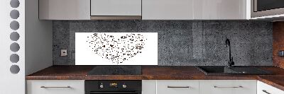 Glazen achterwand keuken Hart
