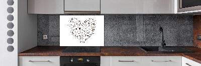 Glazen achterwand keuken Hart