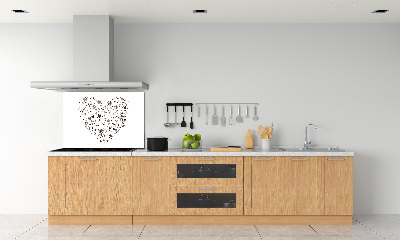 Glazen achterwand keuken Hart