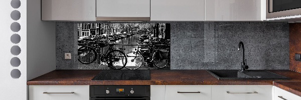 Spatplaat keuken Amsterdamse fietsen