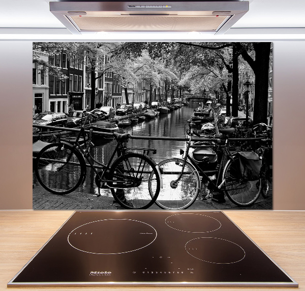 Spatplaat keuken Amsterdamse fietsen