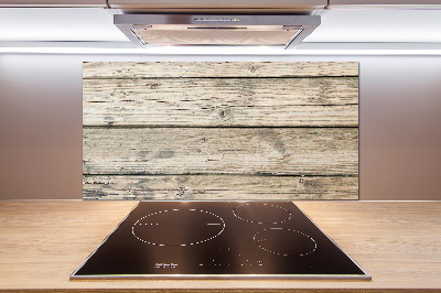 Spatplaat keuken Houten achtergrond