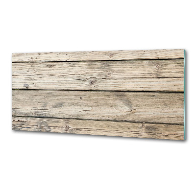 Spatplaat keuken Houten achtergrond