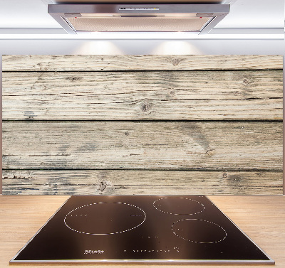 Spatplaat keuken Houten achtergrond
