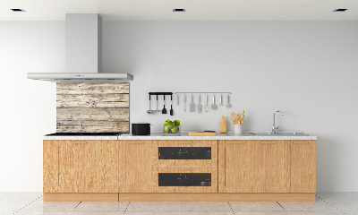 Spatplaat keuken Houten achtergrond