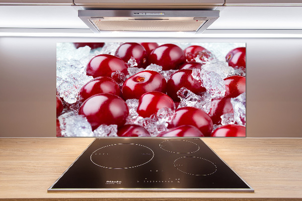 Spatscherm keuken Bevroren kers