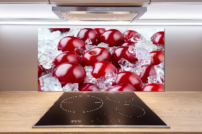 Spatscherm keuken Bevroren kers