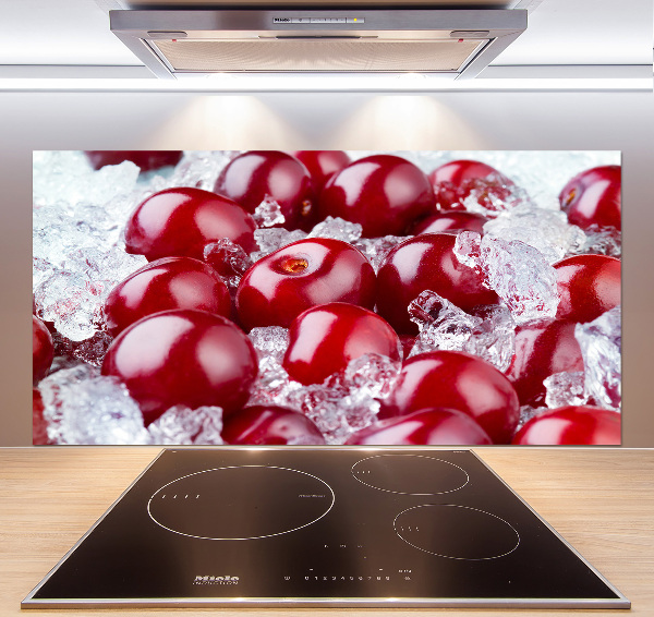 Spatscherm keuken Bevroren kers