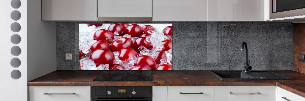 Spatscherm keuken Bevroren kers
