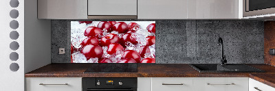 Spatscherm keuken Bevroren kers