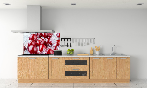 Spatscherm keuken Bevroren kers