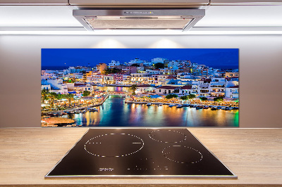 Glazen achterwand keuken Kreta, Griekenland