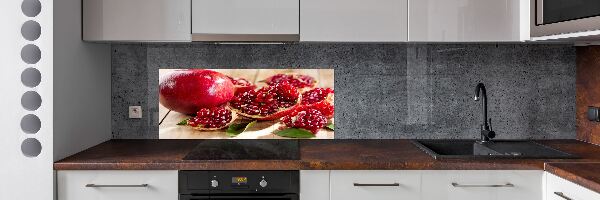 Spatplaat keuken Granaatappel met bladeren