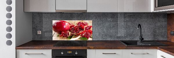 Spatplaat keuken Granaatappel met bladeren