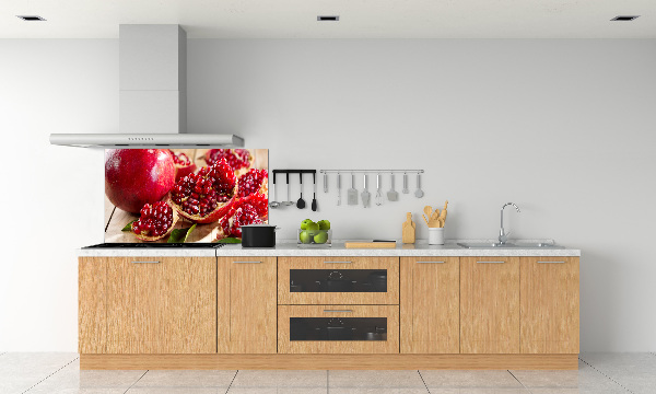 Spatplaat keuken Granaatappel met bladeren