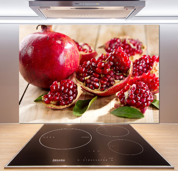 Spatplaat keuken Granaatappel met bladeren