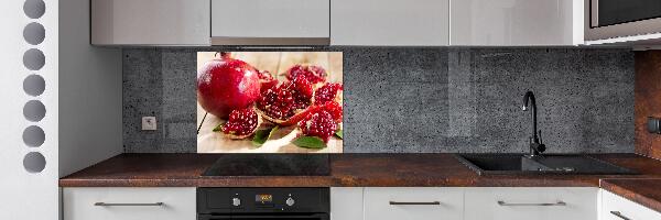 Spatplaat keuken Granaatappel met bladeren