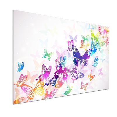 Achterwand keuken Kleurrijke vlinders