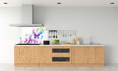 Achterwand keuken Kleurrijke vlinders