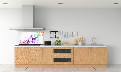 Achterwand keuken Kleurrijke vlinders