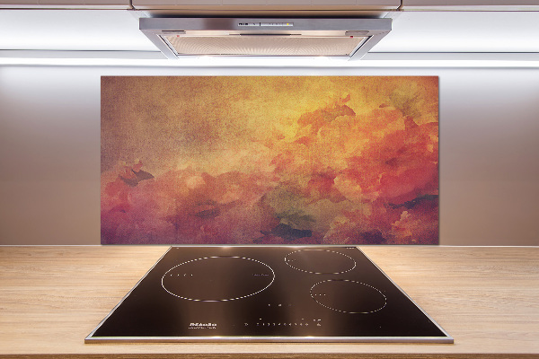 Spatscherm keuken Bloemen