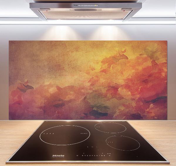 Spatscherm keuken Bloemen