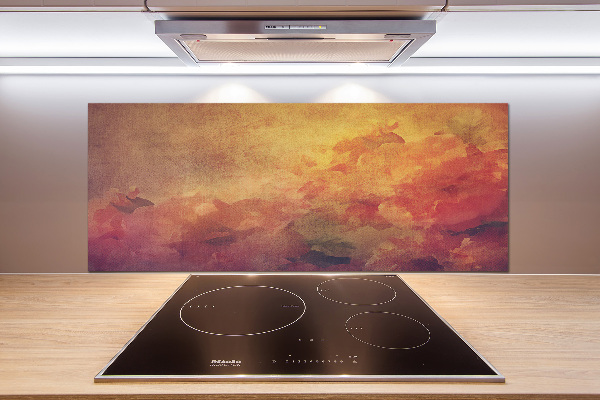 Spatscherm keuken Bloemen