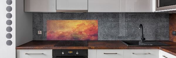 Spatscherm keuken Bloemen